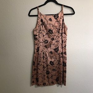 Vintage Silk and Velvet Dress